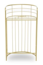 Orsina Modern Gold Finish Lounge Chair, U-Shaped Metallic Armchair, Accent Chair, Chair With Sleek Wireframe - thumbnail 2