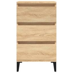 Berkfield Home Bedside Cabinet Sonoma Oak 40x35x70 cm Engineered Wood in Brown - Size: 40 x 35 x 70 cm - thumbnail 7