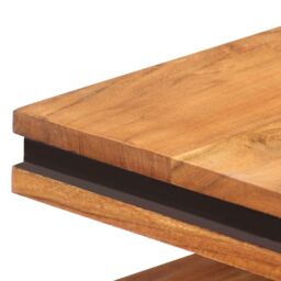 Berkfield Home Coffee Table 100x45x33 cm Solid Acacia Wood in Brown - Size: 100 x 45 x 33 cm - thumbnail 5