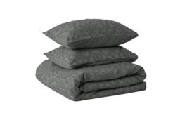 GAVENO CAVAILIA Luxury Elegant Cambi Duvet Cover Set in Charcoal - Size: King - thumbnail 3