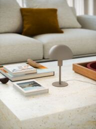 Nordlux Modern Indoor Table Lamp Brown Metal E14 Dome Shade - Mains Powered, IP20 - thumbnail 2