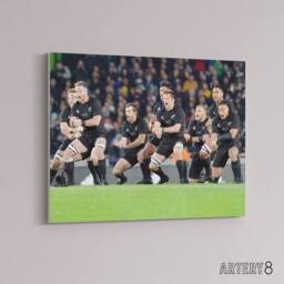 "Artery8 New Zealand Rugby Haka World Cup Canvas Wall Art Print - Size: W18"" x H24""" - thumbnail 2