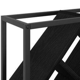Berkfield Home Wine Rack Black Oak 51x18x52, 5 cm Engineered Wood - thumbnail 8