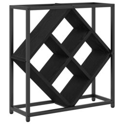 Berkfield Home Wine Rack Black Oak 51x18x52, 5 cm Engineered Wood - thumbnail 5