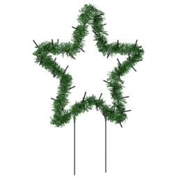 Berkfield Home Christmas Light Decorations with Spikes 3 pcs Star 50 LEDs 29 cm in Green - thumbnail 6