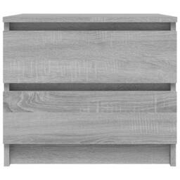Berkfield Home Bed Cabinet Grey Sonoma 50x39x43.5 cm Engineered Wood - thumbnail 3