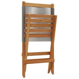 Berkfield Home Garden Chairs 2 pcs Grey Solid Wood Acacia & Polypropylene - thumbnail 8
