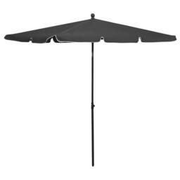 Berkfield Home Durable Garden Parasol with Pole 210x140 cm Anthracite in Black - thumbnail 2