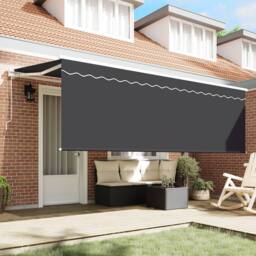 Berkfield Home Awning with Blind Anthracite 350 x 200 x 120 cm Fabric, Metal - thumbnail 3