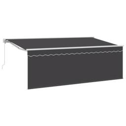 Berkfield Home Awning with Blind Anthracite 350 x 200 x 120 cm Fabric, Metal - thumbnail 2