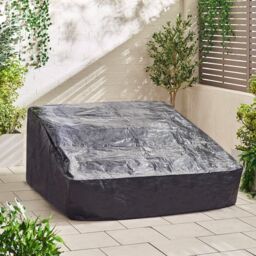 FurnitureboxUK Riviera 2 Person Modular Chaise Garden Sofa Sun Lounger in Grey - thumbnail 9