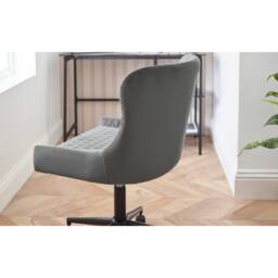 Cheshire Executive Lochlan Office Chair in Grey Velvet - thumbnail 6