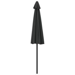 Berkfield Home Balcony Parasol with Aluminium Pole Black 270x144x222 cm Half - Size: 270 x 144 x 222 cm - thumbnail 5