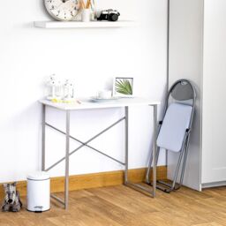 Harbour Housewares 6x Padded Folding Chairs Metal Frame Easy Store Portable Folding Seats in White - thumbnail 6