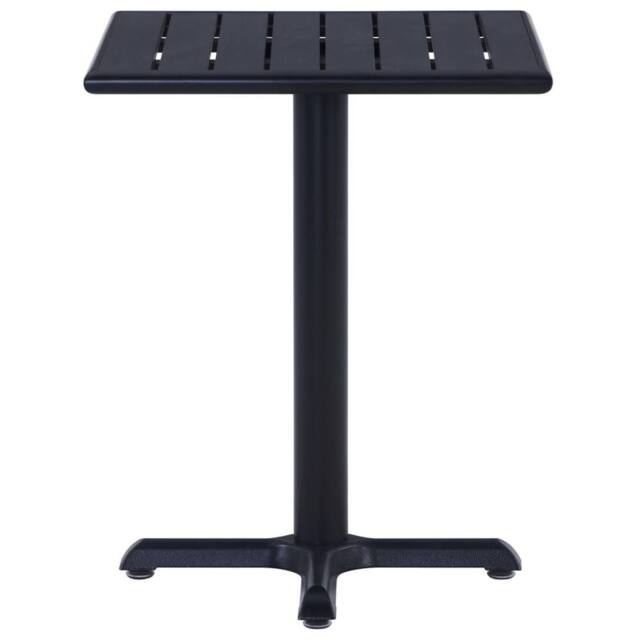 Berkfield Home Garden Table Black 60x60x75 cm - Size: 60 x 60 x 75 cm - image 1