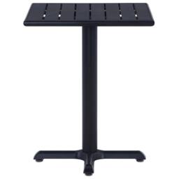 Berkfield Home Garden Table Black 60x60x75 cm - Size: 60 x 60 x 75 cm - thumbnail 1