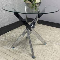 KOSY KOALA Black Glass Rectangle Dining Table Set With 4 Faux Leather Chairs - thumbnail 7