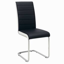 KOSY KOALA Black Glass Rectangle Dining Table Set With 4 Faux Leather Chairs - thumbnail 5