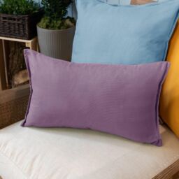 Voyage Maison Alfresco Rectangular Oxford Outdoor Cushion in Purple - Size: 30 cm x 50 cm - thumbnail 6