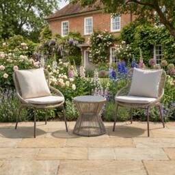 Rosewood & Stone Home Nunnington - 3 Piece Patio Set in Cream on Natural - thumbnail 4