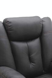 More4Homes Afton Electric Technology Fabric Auto Recliner USB Lounge Sofa Chair in Charcoal - thumbnail 4