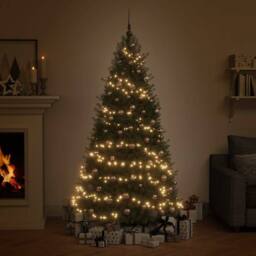 Berkfield Home 61 Piece Christmas Ball Set with Peak & 150 LEDs Rose Gold - thumbnail 3
