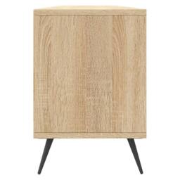 Berkfield Home TV Cabinet Sonoma Oak 150x30x44.5 cm Engineered Wood in Natural - thumbnail 7