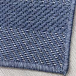 runrug Carpet Runner Rug - Indoor/Outdoor, Reversible, 2mm - 'Stripes' in Blue - Size: 60 cm x 390 cm - thumbnail 4