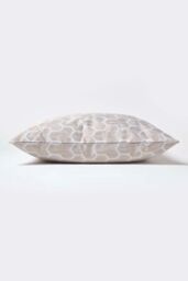 Homescapes Geometric Jacquard Cushion Cover in Natural - Size: 45 cm x 45 cm - thumbnail 3