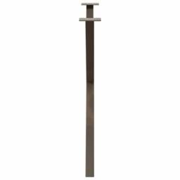 Berkfield Home Dining Table Legs X-Shaped 2 pcs Natural Steel 90x(72-73) cm Steel in Brown - thumbnail 6