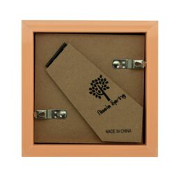 "Nicola Spring 3D Box Photo Frames - 4 x 4"" with 2 x 2"" Mount - Ivory Mount - Pack of 2 in Dark Brown" - thumbnail 5