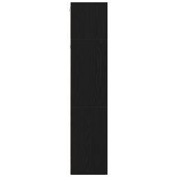 Berkfield Home 3 Piece Wall-mounted TV Cabinet Set Black Oak Engineered Wood - thumbnail 6