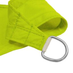 Primrose 6m x 4.2m Triangle Waterproof Sun Shade Canopy 98% UV Block Free Rope in Lime - thumbnail 3