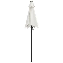 Berkfield Home Parasol Sand White 200x224 cm Aluminium - thumbnail 4