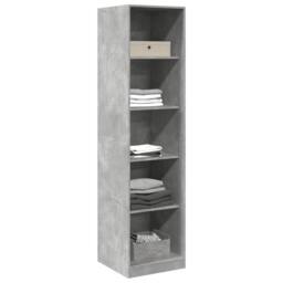 Berkfield Home Wardrobe Concrete Grey 50x50x200 cm Engineered Wood - Size: 50 x 50 x 200 cm - thumbnail 3