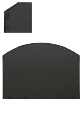 "MirrorOutlet Black Framed Arched Wall Over Mantle Mirror 35"" X 26"" (90CM X 65CM) - Size: 1 Pack" - thumbnail 5