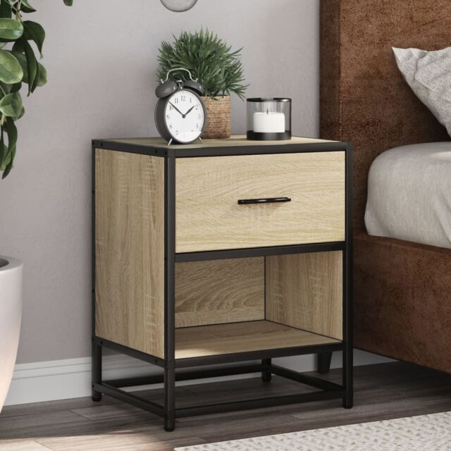 Berkfield Home Bedside Cabinets 2 pcs Sonoma Oak 40x31x50 cm Engineered Wood in Brown - Size: 40 x 31 x 50 cm - image 1