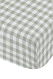 Catherine Lansfield 'Bamford Gingham Check' Fitted Sheet in Green - Size: Double - thumbnail 3