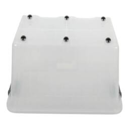 KORVIXA Pack of 3 72L Storage Boxes with Wheels in Clear - Size: 500mm - thumbnail 2