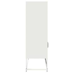 Berkfield Home Highboard White 68x39x123 cm Steel - Size: 68 x 39 x 123 cm - thumbnail 7