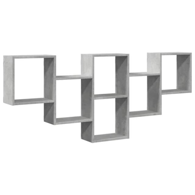 Berkfield Home Wall Shelf Concrete Grey 159x18x66 cm Engineered Wood - Size: 159 x 18 x 66 cm - image 1