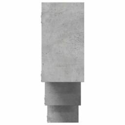Berkfield Home Wall Shelf Concrete Grey 159x18x66 cm Engineered Wood - Size: 159 x 18 x 66 cm - thumbnail 5