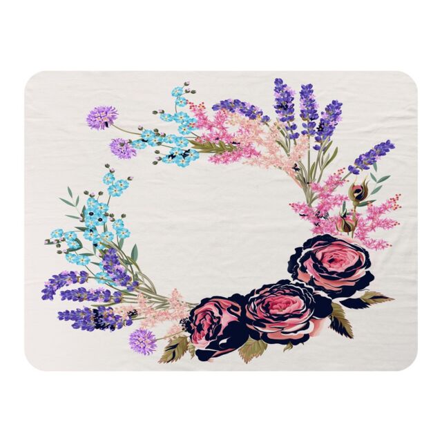 Benjamin Tate Design Beautiful Reath Blanket in Natural - Size: 120 cm x 150 cm - image 1
