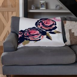Benjamin Tate Design Beautiful Reath Blanket in Natural - Size: 120 cm x 150 cm - thumbnail 2