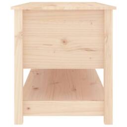 Berkfield Home Coffee Table 102x49x55 cm Solid Wood Pine in Light Tan - Size: 102 x 49 x 55 cm - thumbnail 4