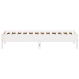 Berkfield Home Beautiful Bed Frame without Mattress White 90x190 cm Single Solid - thumbnail 5