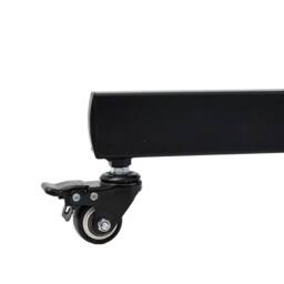Berkfield Home TV Stand on Wheels 32-70 Inch Screen Max VESA 600x400 mm 50kg in Black - thumbnail 9