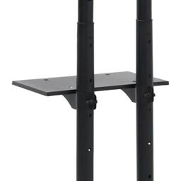 Berkfield Home TV Stand on Wheels 32-70 Inch Screen Max VESA 600x400 mm 50kg in Black - thumbnail 8
