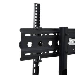Berkfield Home TV Stand on Wheels 32-70 Inch Screen Max VESA 600x400 mm 50kg in Black - thumbnail 7