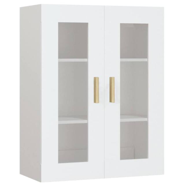 Berkfield Home Hanging Wall Cabinet White 69.5x34x90 cm - image 1